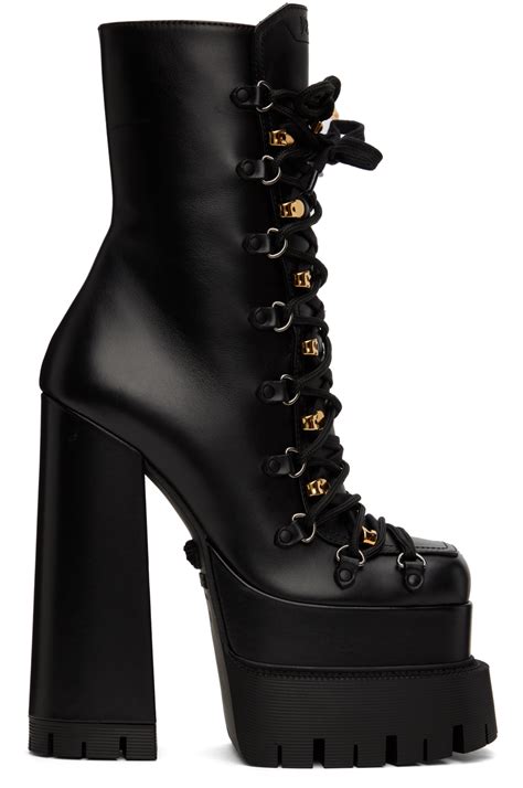 platform boots versace|Versace high heel boots.